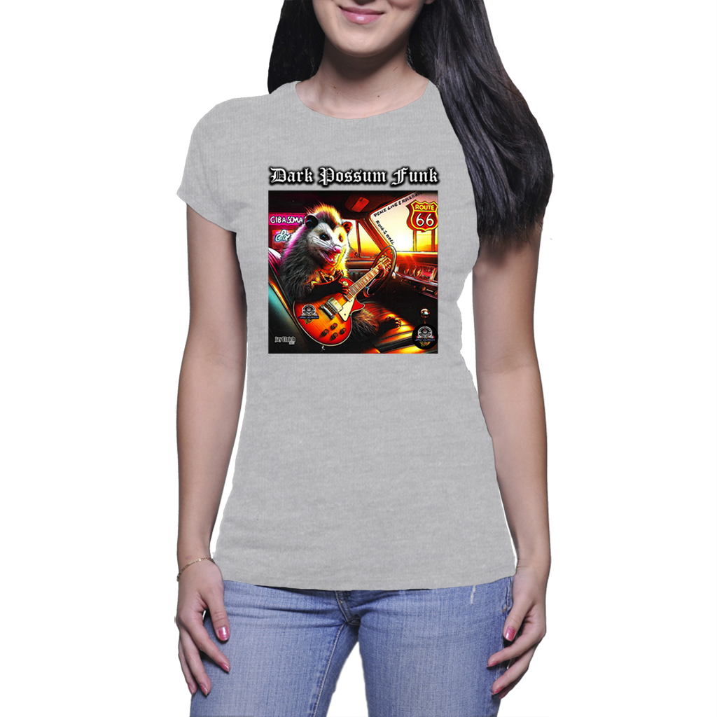 DARK POSSUM FUNK - T-Shirt - Ladies (A4 Print)