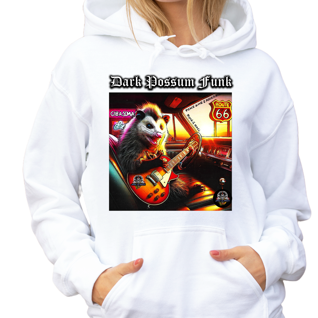 DARK POSSUM FUNK - Hoodie - Men's/ Unisex Black (A4 Print)