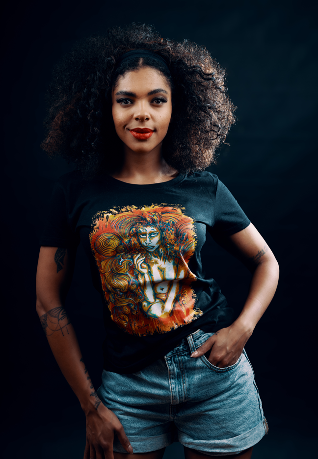 CAMDEN GIRL - T-Shirt - Ladies (A4 Print)