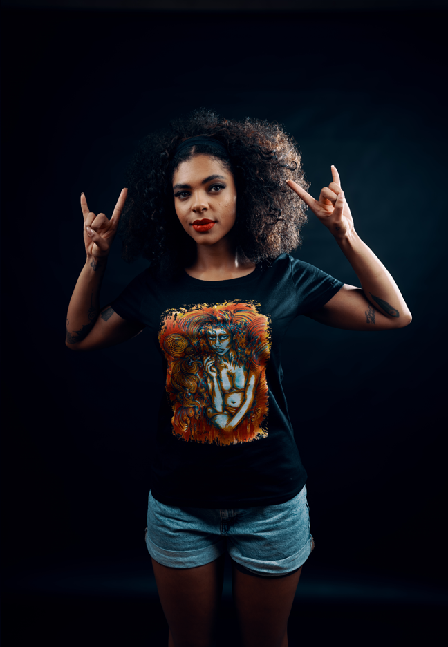 CAMDEN GIRL - T-Shirt - Ladies (A4 Print)