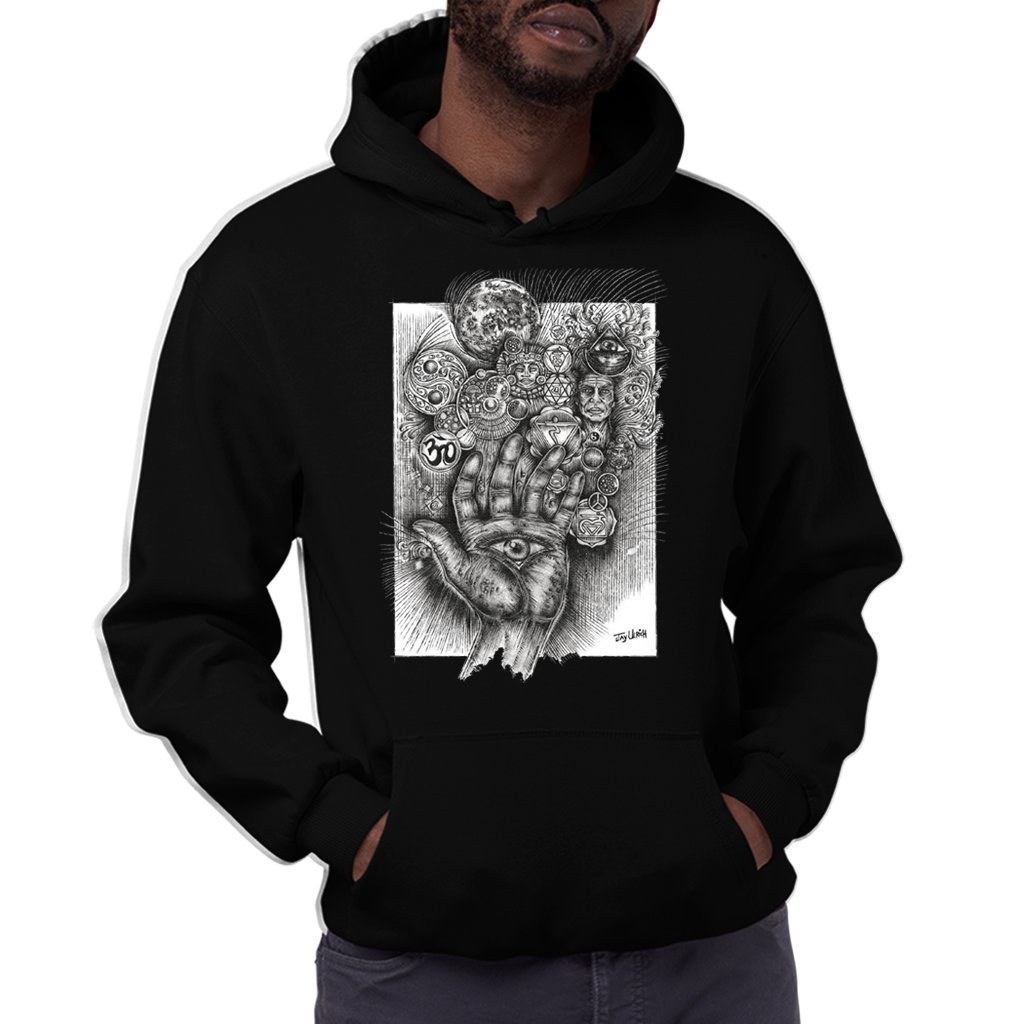 The THIRD EYE HAND - Hoodie - Men's/ Unisex (A4 Print)