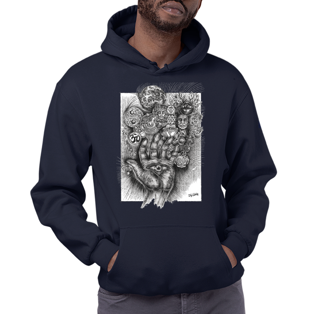 The THIRD EYE HAND - Hoodie - Men's/ Unisex (A4 Print)
