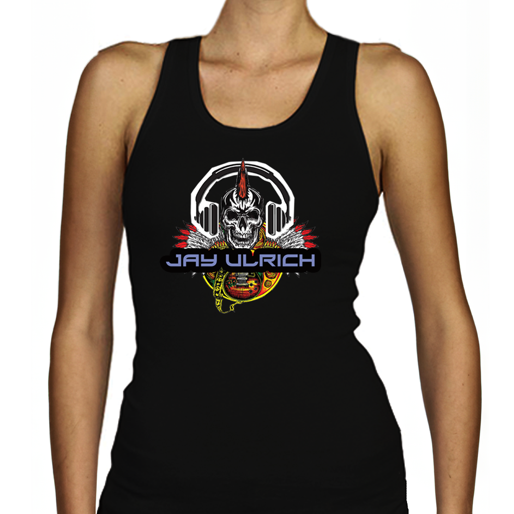 Jay Ulrich SKULL LOGO - Racerback - Ladies (A4 Print)
