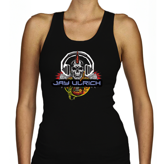 Jay Ulrich SKULL LOGO - Racerback - Ladies (A4 Print)