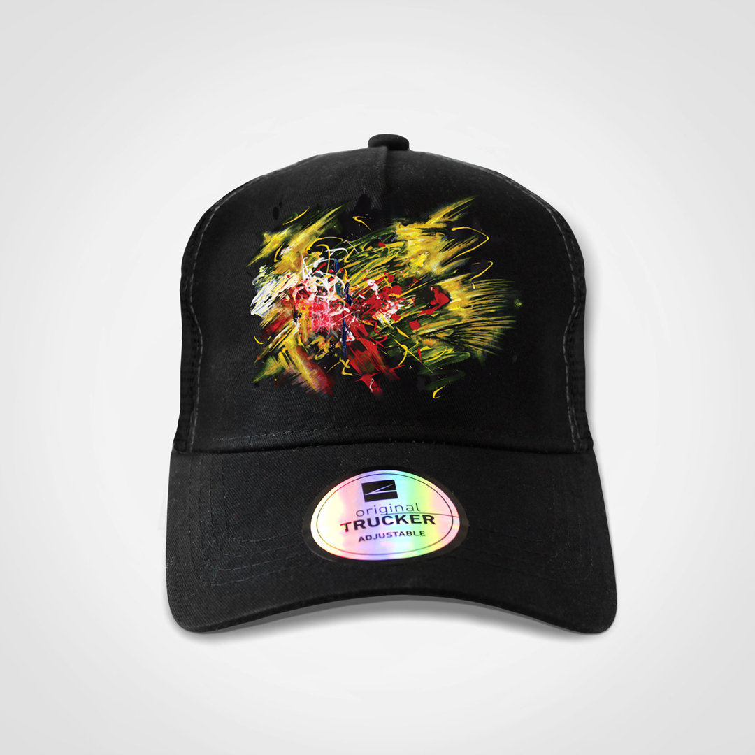 REGULAR BLACK TRUCKER CAP