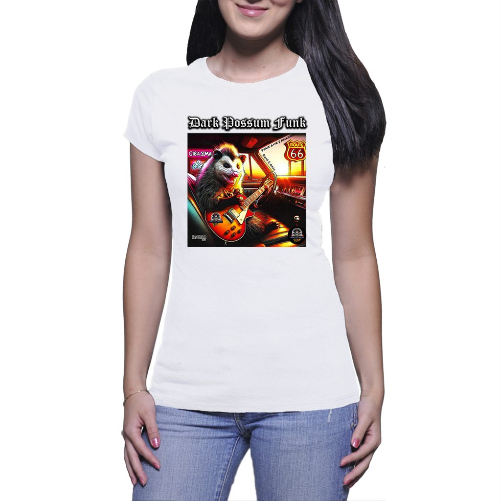 DARK POSSUM FUNK - T-Shirt - Ladies (A4 Print)